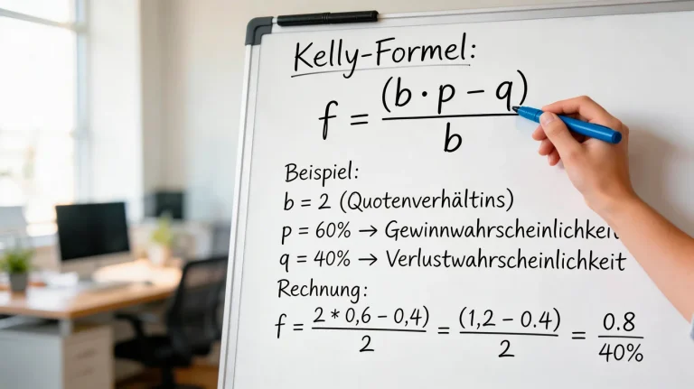 Kelly-Formel Sportwetten - optimale Einsatzhöhe mathematisch berechnen