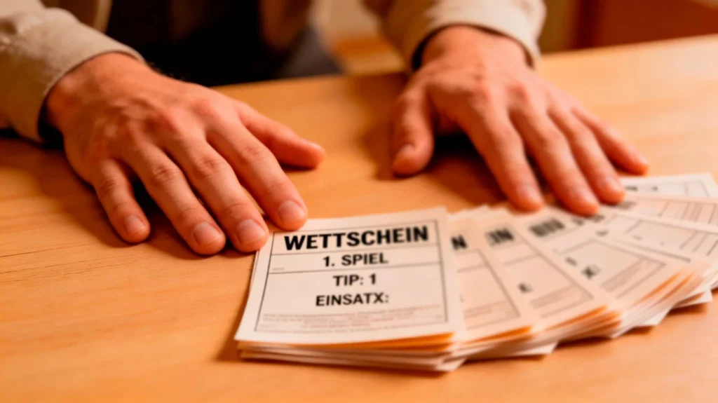 Ausgestreckter Arm drueckt Stop-Schild vor sich